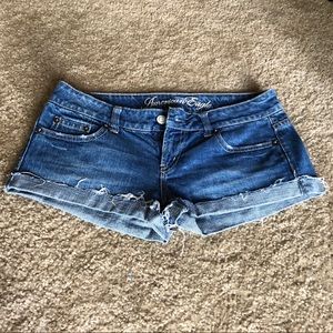 American Eagle Cut Off Blue Jean Shorts Size 2